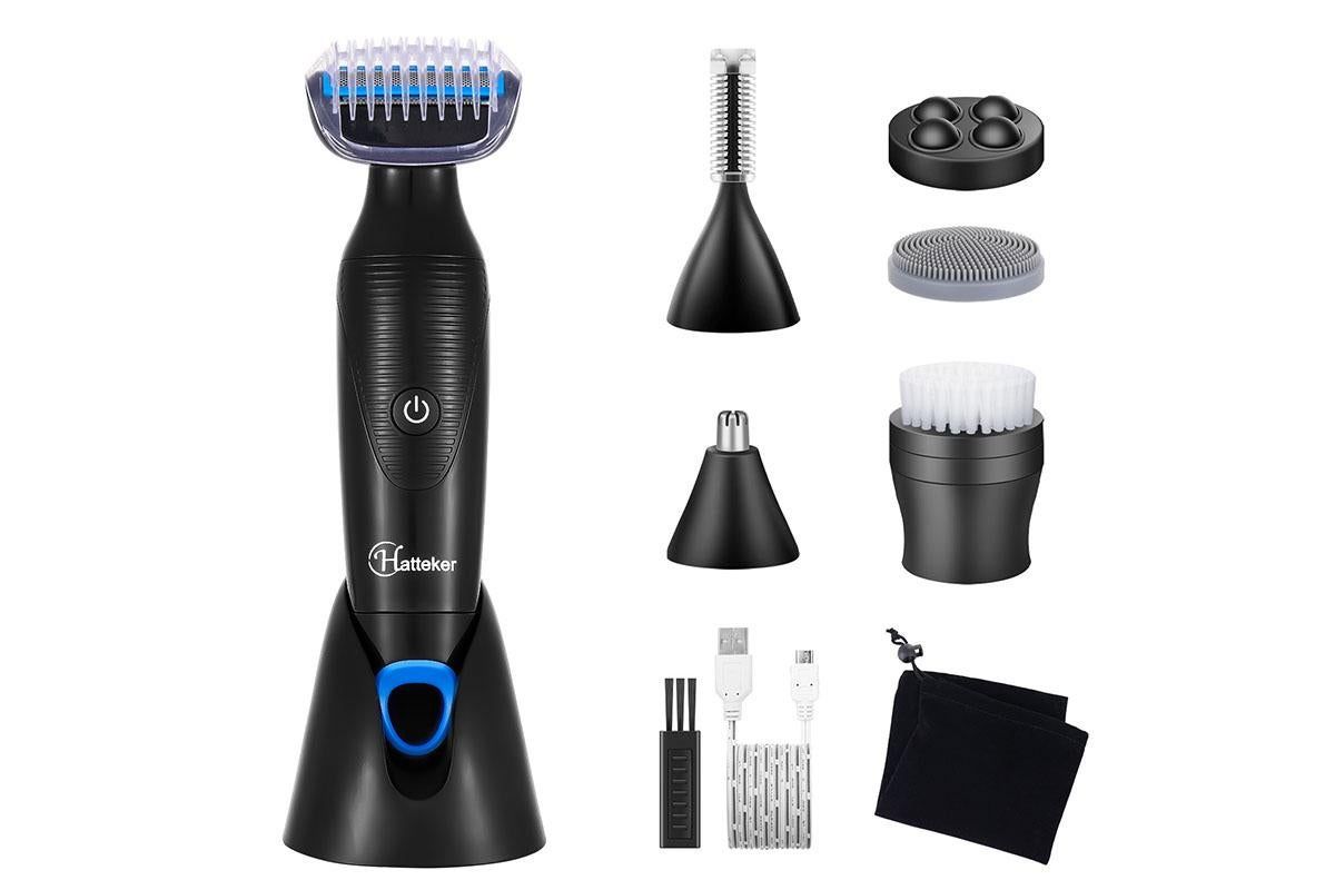 6-in-1 Electric Lady Shaver Cordless Shaver for Woman Face/Leg/Underarm