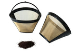 Stainless Steel Reusable Cone Shape Permanent Coffee Filter Mesh Basket 1pc