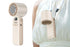 Handheld Portable Fan with Ice Cooler 100-Speed Rechargeable Handheld Fan - Beige
