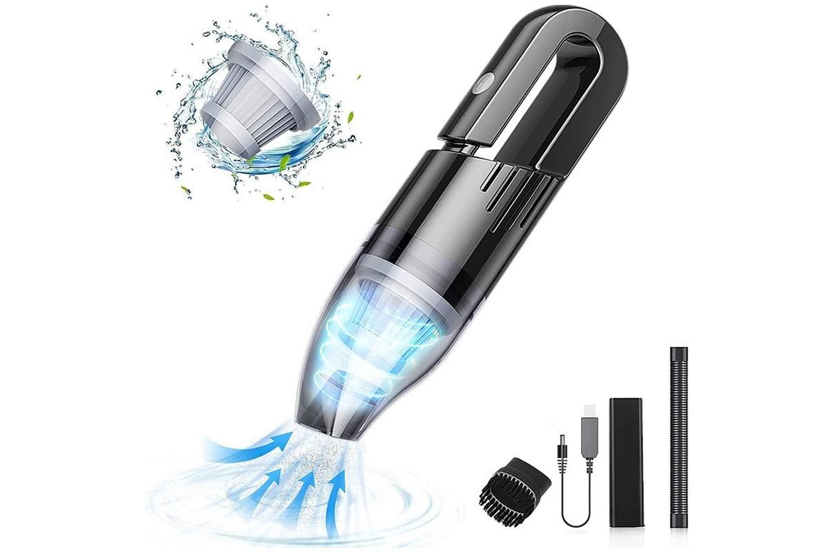 Handheld Car Vacuum Cleaner 4500Pa Vacuum Cleaner and Air Duster for Car Home Office