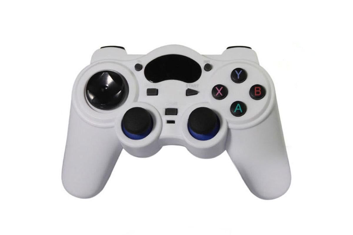 Wireless Gaming Controller for Android TV Box PC 2.4GHz Gamepad Joystick - White