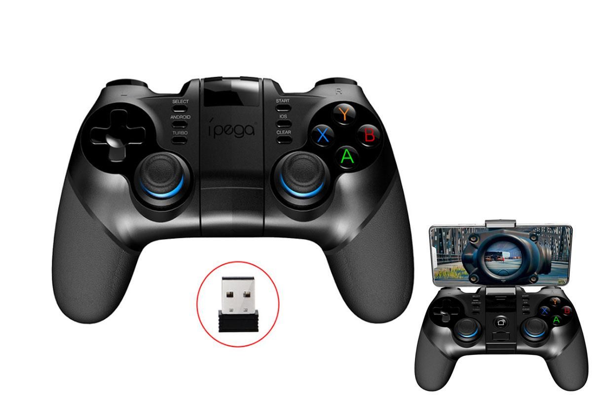 4.0+2.4G Bluetooth Gamepad Controller For PUBG Android Wireless Game Controller