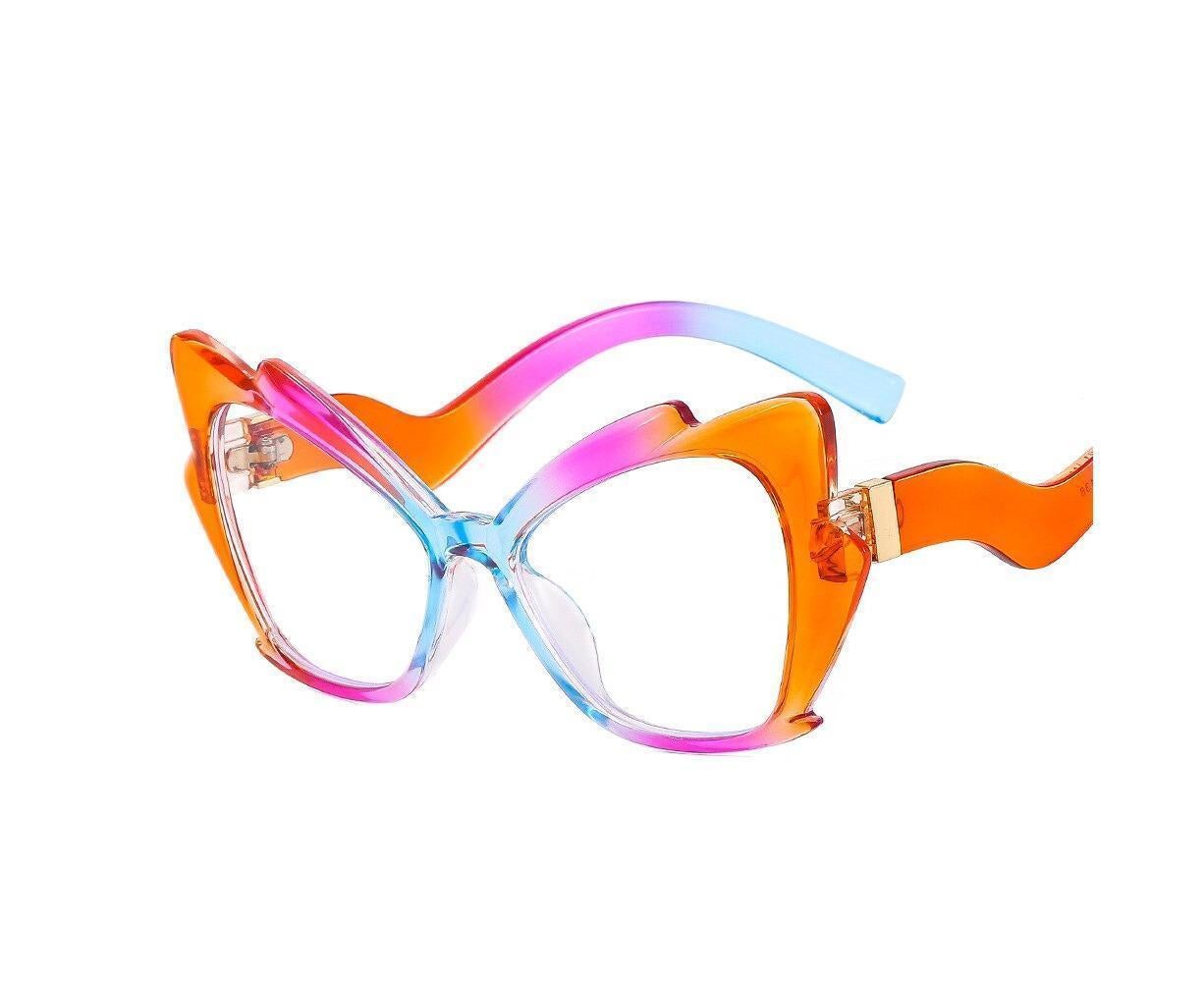 Colorful Butterfly Frame Anti Blue Light Cat Eye Blocking Glasses Women Men Vintage Protection Eyeglasses Fashion Square Eyewear