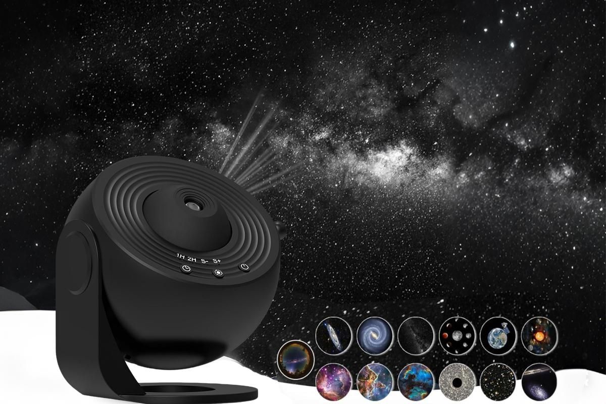 Galaxy Projector for Bedroom 13 Film Discs Projector - Black