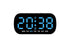 Electric Digital Alarm Clock LED Display Battery Backup Snooze Dual Alarm Clock - Blue