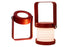 LED Desk Lamp for Office Home Wireless Reading Lamp Dimmable Foldable LED Night Light Portable Camping Flashlight Table Lamp -Red