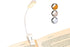 Rechargeable LED Book Light with 3 Adjustable Color Temperatures, 80H Reading Time - White