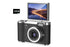HD 1080P Flip Screen Retro Digital Camera 2.4-inch Display with 64GB TF Card - Black