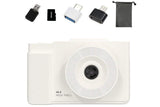 Digital Camera With 180 Degree Flip Screen 16X Digital Zoom Camera With 32G Memory Card -White