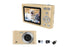 4K Digital Camera for Photography Vlogging Camera for YouTube Video 16X Digital Zoom with 32G Memory Card - Gold