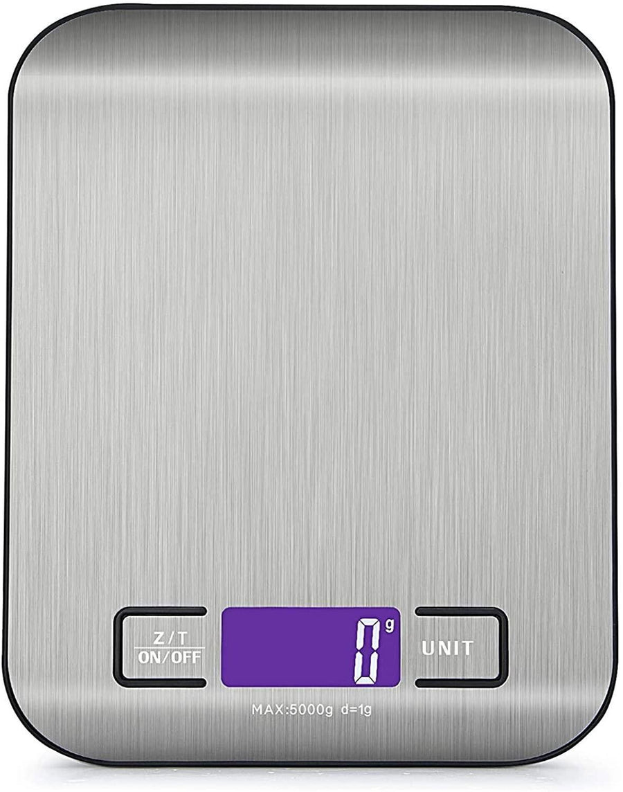 5KG Stainless Steel Digital Electronic Kitchen Scale Postal Scales 1g LCD Backlight Weight Black
