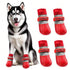 Waterproof Anti Slip Pet Shoes with Rubber Sole for Indoor and Outdoor Use Red - M