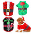 3Pcs Christmas Dog Cat T-Shirt Clothes Vest Puppy Pet Apparel Shirts - M