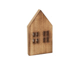 Miniature Wooden House-Brown L