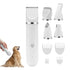 4-in-1 Dog Hair Clipper Dog Paw Trimmer Dog Grooming Kit White
