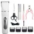 Electric Dog Cat Grooming Kit Cordless Pet Hair Shaver Scissors Clippers Trimmer White