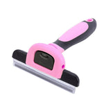 Pet Dog Cat Grooming Comb Brush Hair Remover Deshedding Tool Pink