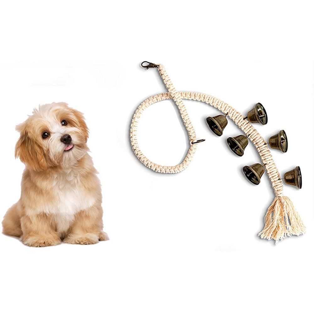 Dog Doorbell With 6 Extra Loud Bells Adjustable Doorbell Hanging Rope For Dog Training