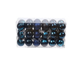 Shatterproof Xmas Balls-Navy Blue