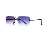 Fashion Rimless Sunglasses Women Luxury Brand Sun Glasses Female Eyewear Square Retro Lens UV400 Men Glasses
