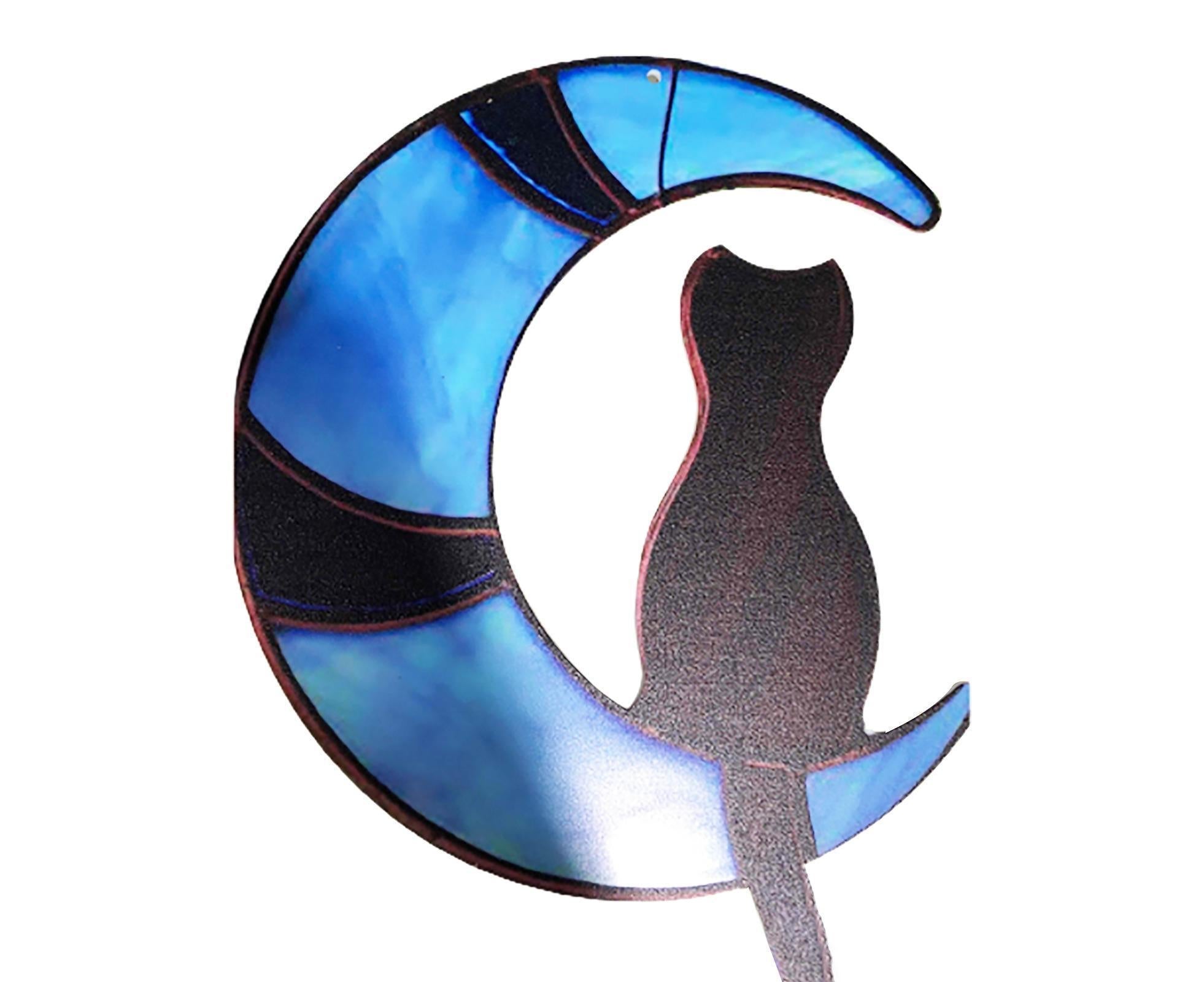 Moon Cats Suncatcher-Blue M