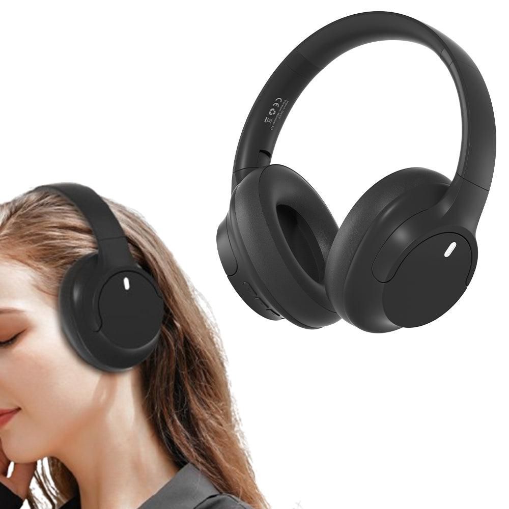 Over Ear Bluetooth Headphone Wireless Foldable Headset Black