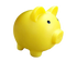 Christmas Cartoon Pig Shaped Money Saving Box Bank Coins Storage Case Home Decor-Yellow L
