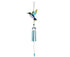 Cute Hummingbird Metal Tubes Wind Chime Bell Home Yard Wall Hanging Ornament-Blue Wind Chime Tube