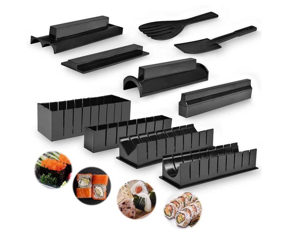 10Pcs DIY Sushi Making Kit Roll Sushi Maker Rice Roll Mold Kitchen Sushi Tools