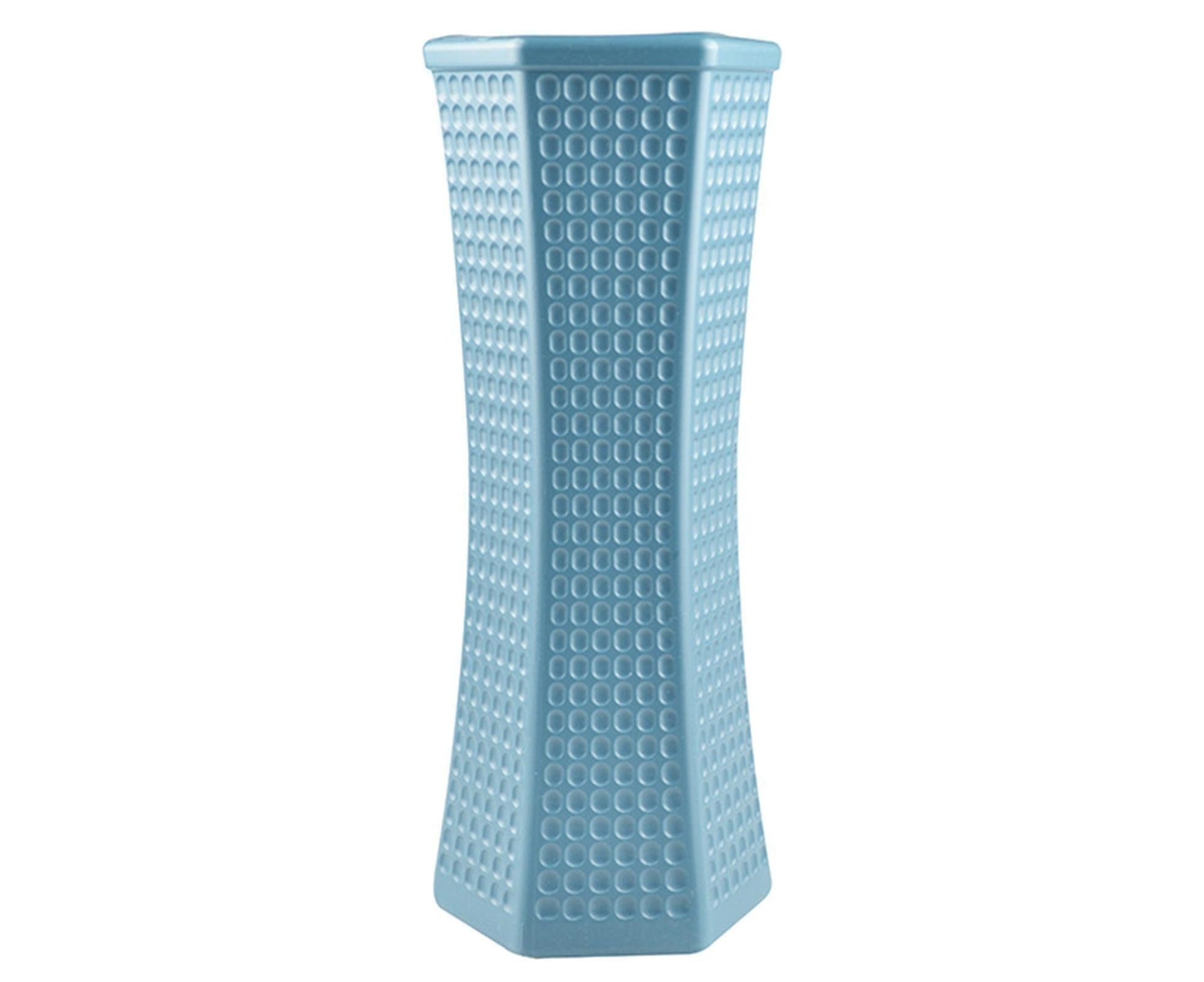 Geometric Decorative Vase-Blue
