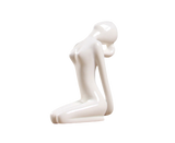 Ceramic Simulation Yoga Girl Model Art Craft Home Cabinet Office Desktop Decor-10#