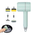 Set of 6 in 1 Handheld Electric Cleaning Brush USB Rechargeable Electric Dishwashing Brush Kitchen Cleaning Tool Green