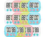 12 Pack Digital Kitchen Timer Strong grip Electronic Countdown Timer Small Loud Alarm