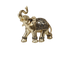 Eye-catching Elephant Figurine Fine Symbol Resin Elegant Elephant Trunk Sculpture for Home-Golden S