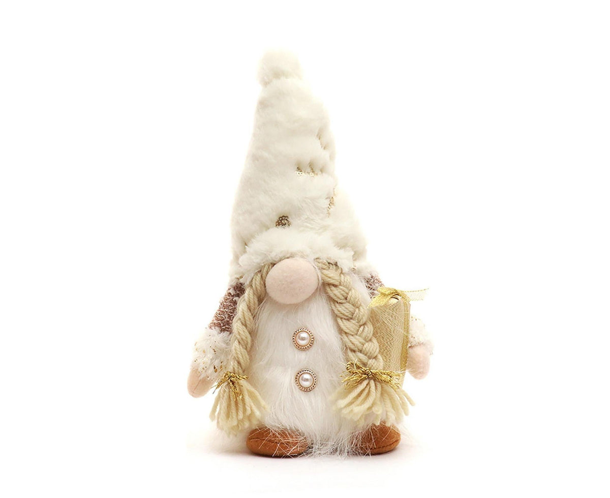Luminous Faceless Xmas Doll-White