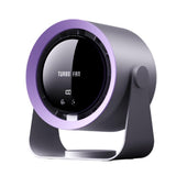 Digital Display Desk Fan Air Circulator Quiet Fan 100 Speeds Adjustable Table Fan for Camping Office Dorm Grey