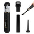 2-Mode Adjustable Cordless Handhtaeld Vacuum Cleaner Set Portable Digital Display Dust Cleaner for Car Home Black