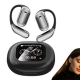 144-Language AI Translating Earbuds Bluetooth Open Ear Headphone Translation Device for Travel Business Learning Black