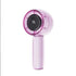 Mini Transparent Handheld Fan with LED Color Display and Rechargeable Battery Purple