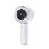 Mini Transparent Handheld Fan with LED Color Display and Rechargeable Battery White