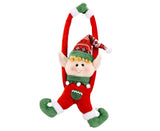 Cartoon Curtain Buckle Door Handle Pendant Holiday Decor Christmas Ornament Gift-Red