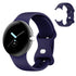 For Google Pixel Watch 1 / 2 Soft Replacement Strap Silicone Sport Watch Band Blue - S