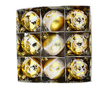 Xmas Ball Pendant Shiny Painted Balls-Golden