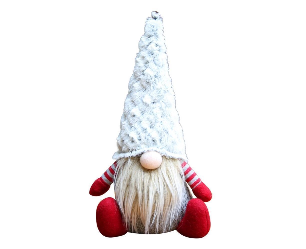 Nordic Handmade Plush Xmas Santa Gnome Doll Home Ornament Party Holiday Decor-Red
