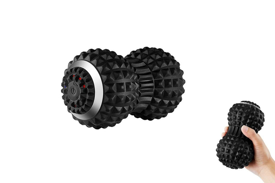 Vibrating Roller Massager Electric Massage Ball Back Foot Muscle Pain Relief-Black