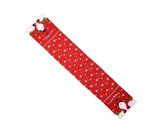 Xmas Table Runner Santa Pattern Cover-Red Santa