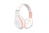 Bluetooth Headphones Over Ear HiFi Stereo Sound Wireless Headphones for Travel Work Cellphone-Pink
