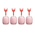 Case Cover for AirPods Max Headphones 2pcs Headphone Clear Case Shockproof Full Cover Protector for Apple AirPods Max -Pink