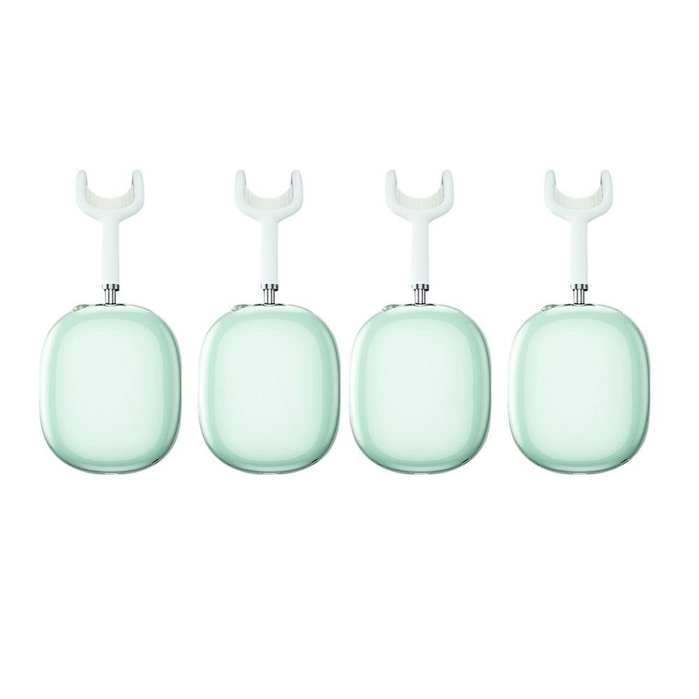 Case Cover for AirPods Max Headphones 2pcs Headphone Clear Case Shockproof Full Cover Protector for Apple AirPods Max -Green