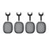 Case Cover for AirPods Max Headphones 2pcs Headphone Clear Case Shockproof Full Cover Protector for Apple AirPods Max -Black
